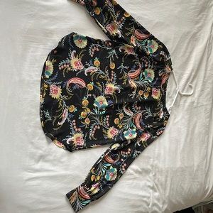 LOFT XXSP Paisley Floral Tunic Top